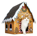 Casa rascador para gatos casita de jengibre