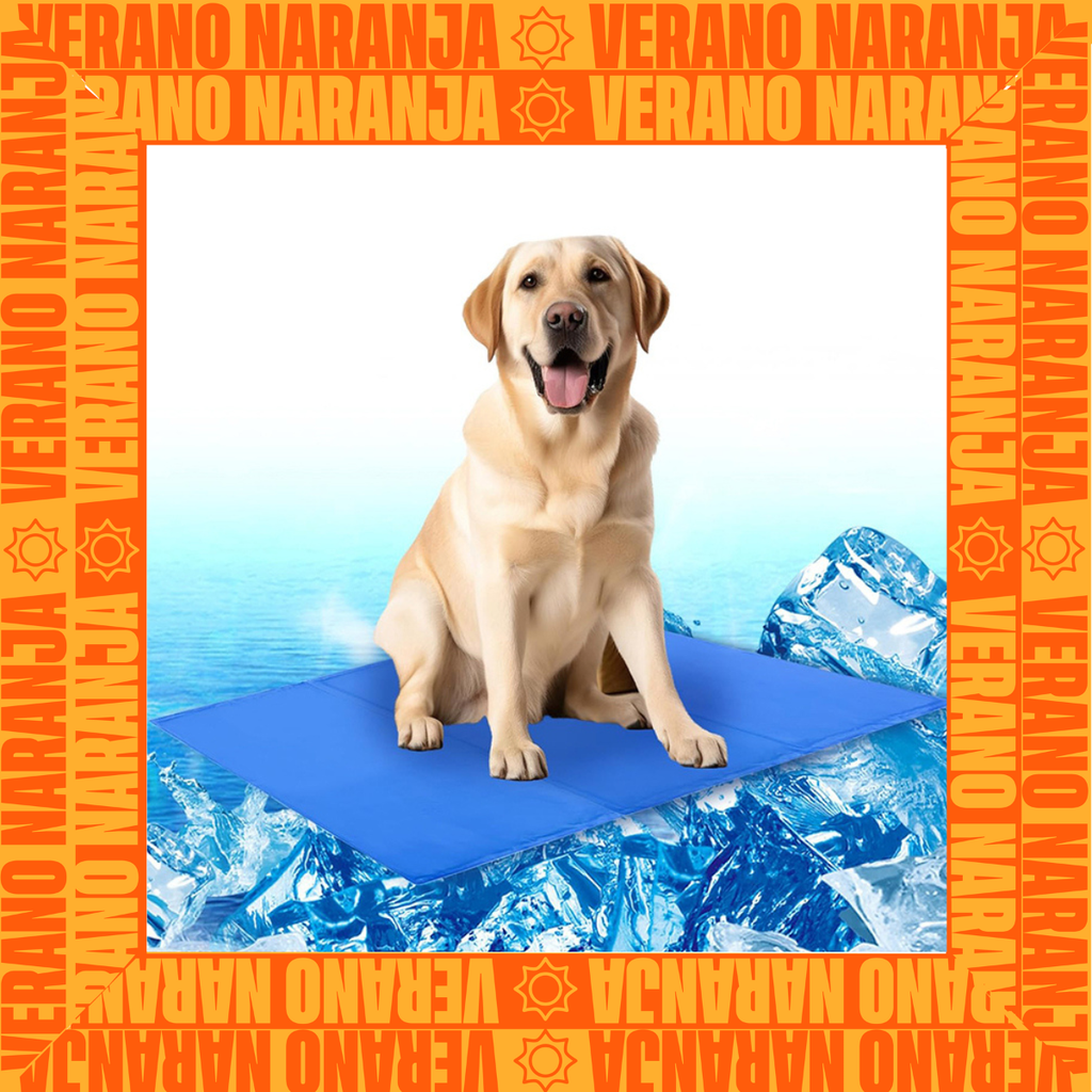 Manta refrescante para mascotas con perro